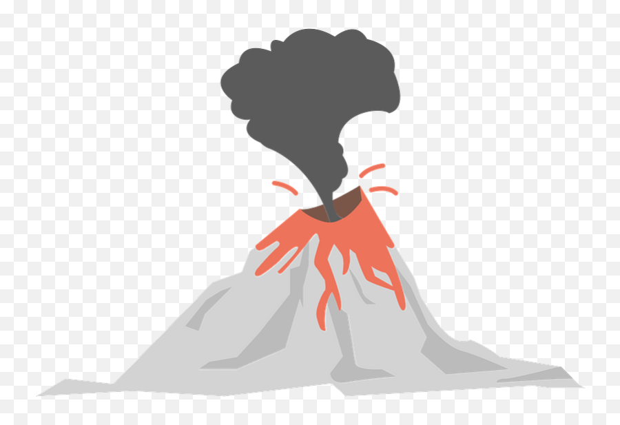 Volcano Clipart - Extinct Volcano Emoji,Lava Emoji