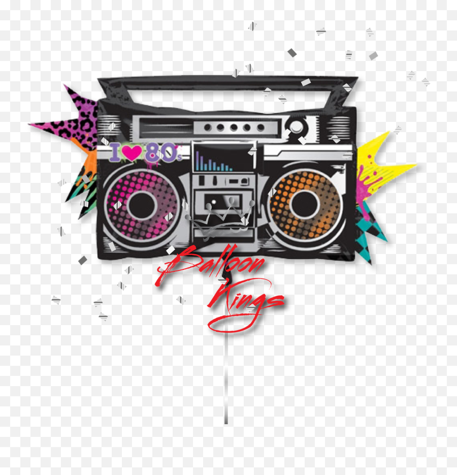 80s Boom Box - Boombox Emoji,80s Emojis