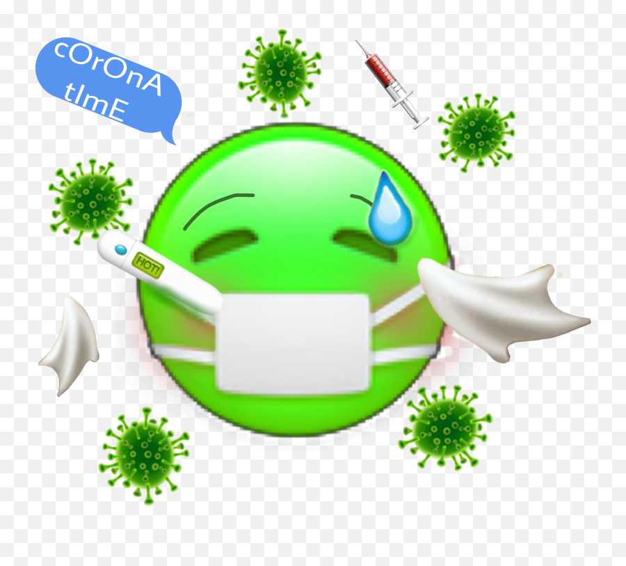 Sticker Sick Emoji Sticker - Happy,Green Sick Emoji
