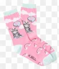 Crew Socks - For Teen Emoji,Purple Devil Emoji Slippers