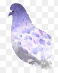 Dove Purple Feathers Sticker - Lovely Emoji,Dove Emoji App