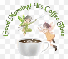 Good Morning Coffee - Coffee Good Morning Fairy Emoji,Coffee Cup And Poodle Emoji