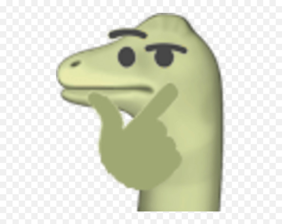 Raptor Thinking Emoji Png Download - Dinosaur Emoji Whatsapp,Spongebob Emojis