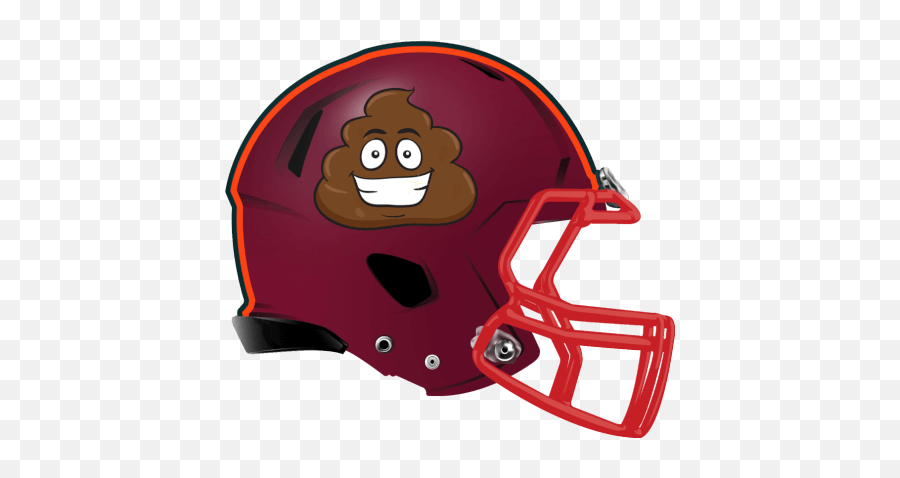 Pin - Poop Emoji Football Helmet,Football Emoji