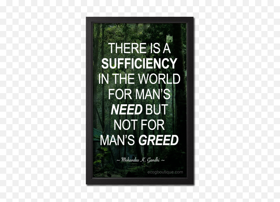 Greed Quotes Mahatma Gandhi Quotes - There Is A Sufficiency In The World Emoji,No Emotions Quote