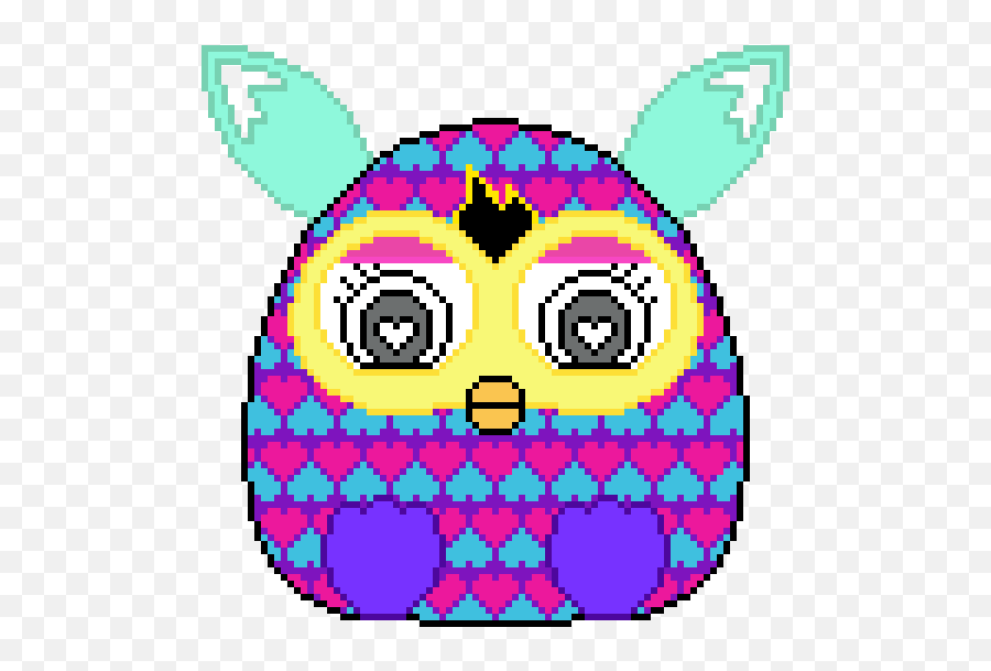 Furby Cute Pixel Sticker - Vidcode Emoji,Furby Emoji