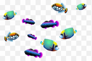 Mq Fishes Purple Swiming Cartoon Sticker By Marras - Fish Sea Vektor Png Emoji,Swiming Emoji