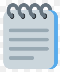 Spiral Notepad Emoji Meaning With - Notepad Spiral Emoji,Calendar Emoji