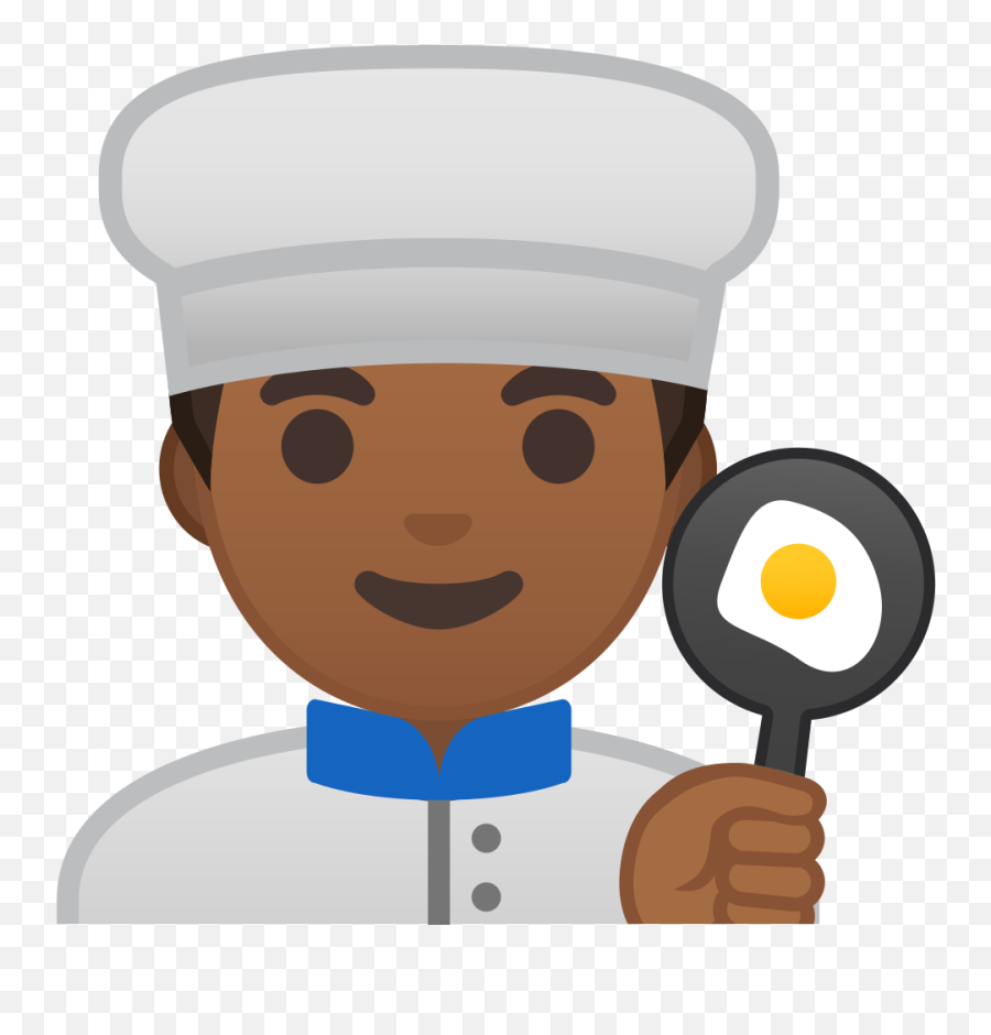 Man Cook Medium Dark Skin Tone Icon Noto Emoji People - Cocinera Emoji,Magnifying Glass Emoji