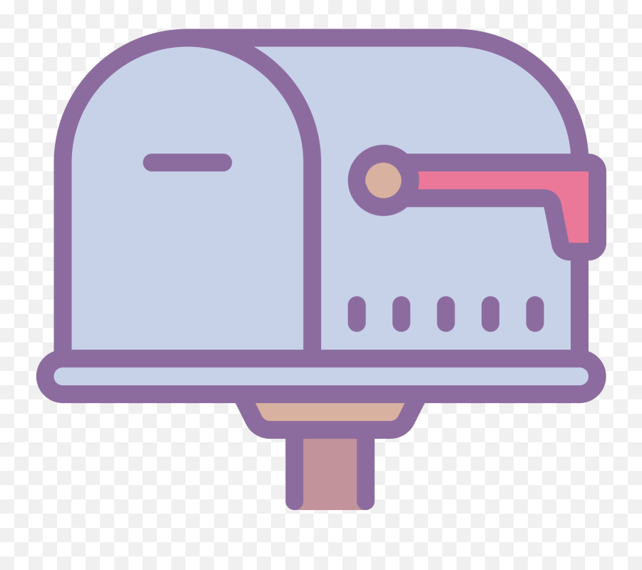 Mail Clipart Mailbox Flag Mail Mailbox Flag Transparent - Pink Icon Of Mail Box Emoji,Happy Emotion That Rhymes With Mailbox