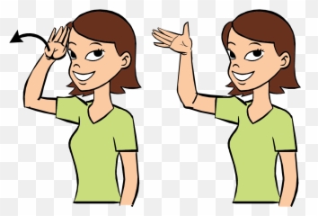 Hello - Sign Language For Eat Emoji,Emotion Asl