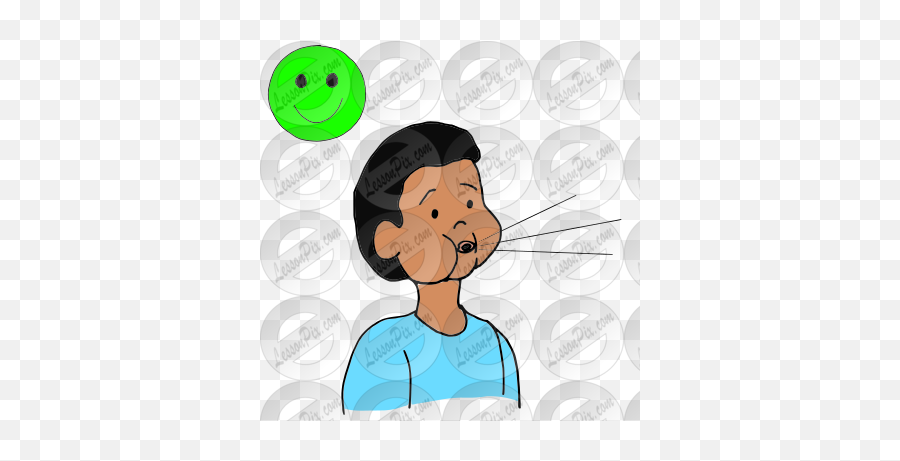 Breathe Picture For Classroom Therapy Use - Great Breathe For Adult Emoji,Trouble Breathing Emoticon