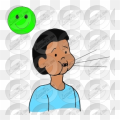 Breathe Picture For Classroom Therapy Use - Great Breathe For Adult Emoji,Trouble Breathing Emoticon