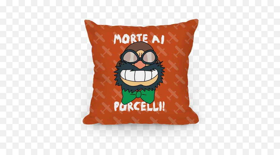 Mamma Aiuto Pillow Pillows Lookhuman - Mamma Aiuto Gang T Shirt Emoji,Pirate Emoticon Anime