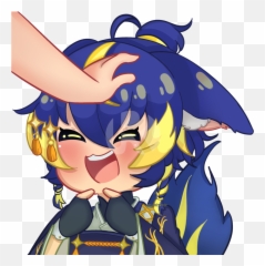 Lazuli Hiko - Fictional Character Emoji,Headpat Emoji