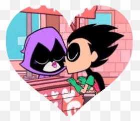 Robin Photo - Robin Y Raven Love Emoji,Teen Titans Raven Emotion Scence