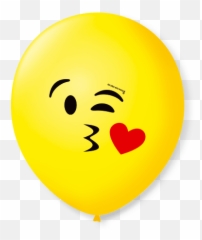 Pacote De Bexiga 90 Estampada Emoções Sortido Com 25 - Happy Emoji,Emoticon Apaixonado Png
