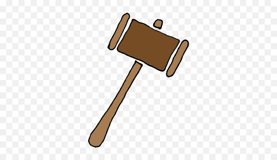 Gavel Court Mallet Clipart Clipart Kid - Court Mallet Clipart Emoji,Mallet Emoji