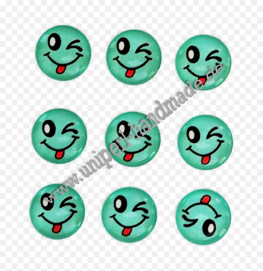 Emoji Cabochon 14 Mm Face With Stuck - Out Tongue And Winking Eye Happy,Winking Eye Emoticon How To