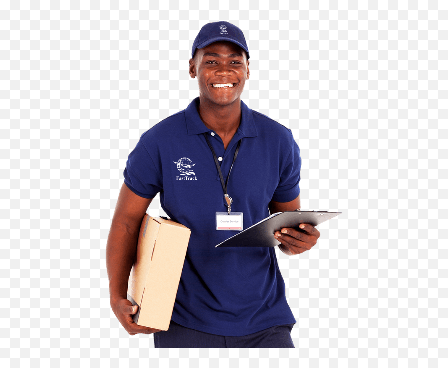 Fasttrack Courier Courier Parcel Services - Black Delivery Man Png Emoji,Cr2p Work Emotion For Sale