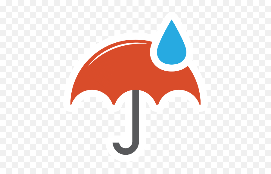 Weather Rainy Rain Umbrella Free Icon Of Weather - Language Emoji,Umrella Emoticon
