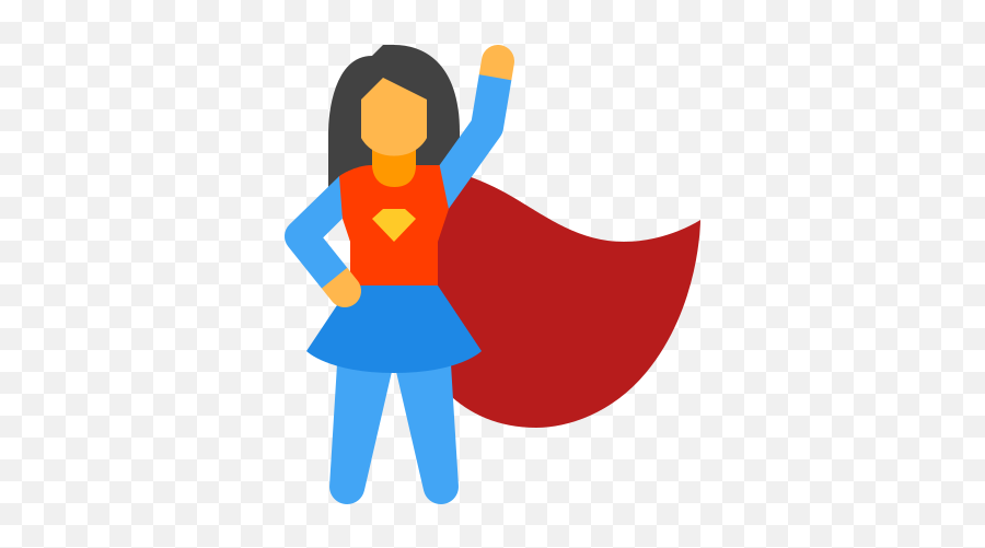 Super Hero Female Icon In Color Style - Ladbroke Grove Emoji,Super Hero Emojis For Skype
