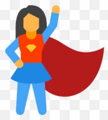 Super Hero Female Icon In Color Style - Ladbroke Grove Emoji,Super Hero Emojis For Skype