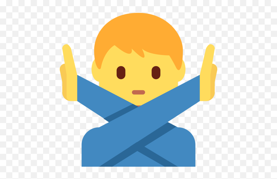 U200d Man Gesturing No Emoji - Art Of Saying No Presentation,Emoticon Saying