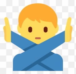 U200d Man Gesturing No Emoji - Art Of Saying No Presentation,Emoticon Saying
