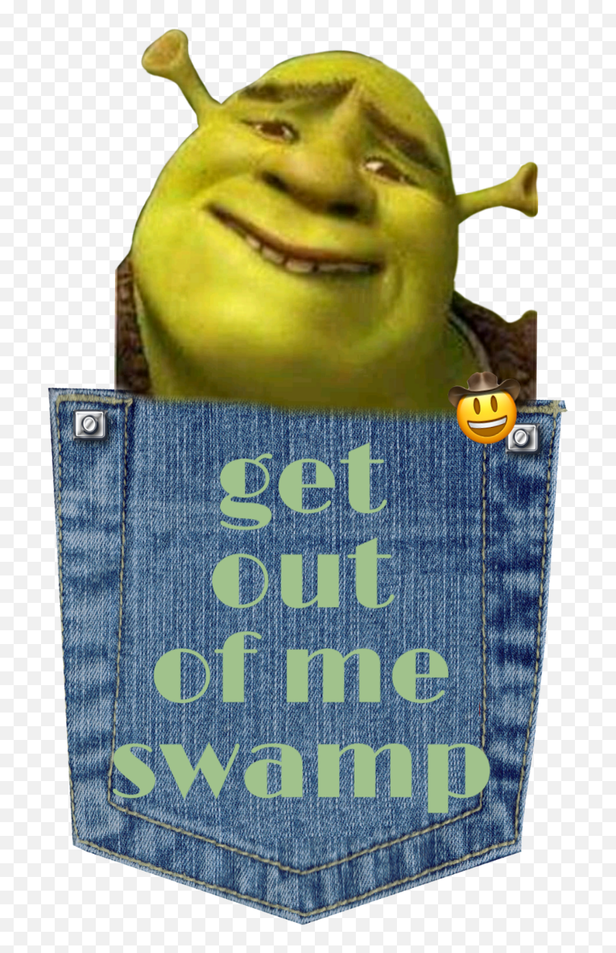 Shrek Sticker - Happy Emoji,Emoticon In A Swamp