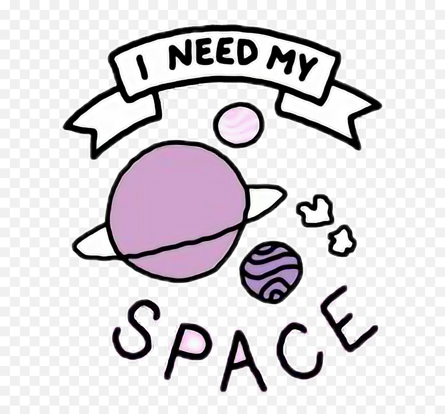 Tumblr Space Png - Space Cute Tumblr Need My Space Need My Space Sticker Emoji,Cute Tumblr Emojis Backgrounds