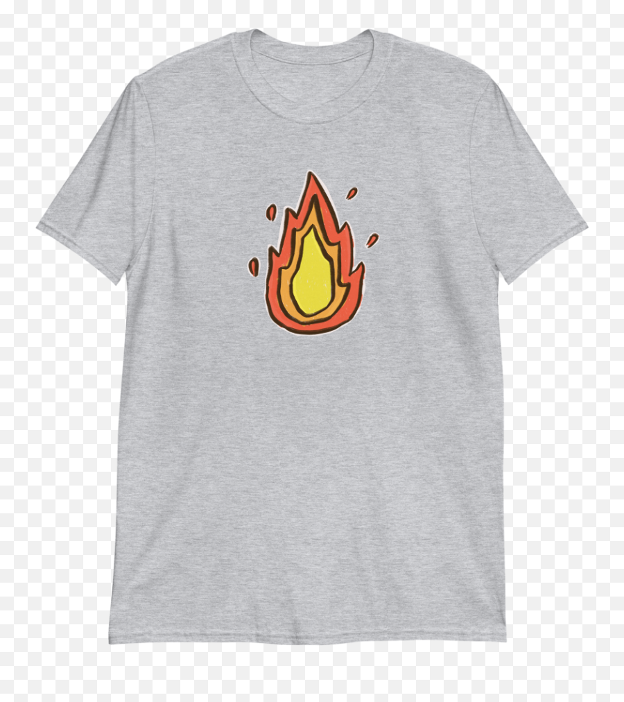 T - Shirt Fire Ohayo Store Gildan Softstyle Emoji,Black White Fire Emoji