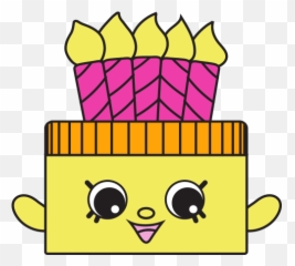 106097m Spks7 2d Characters Yellow Cake 3 - Shopkins 7 Emoji,Emoticons Cake No Background