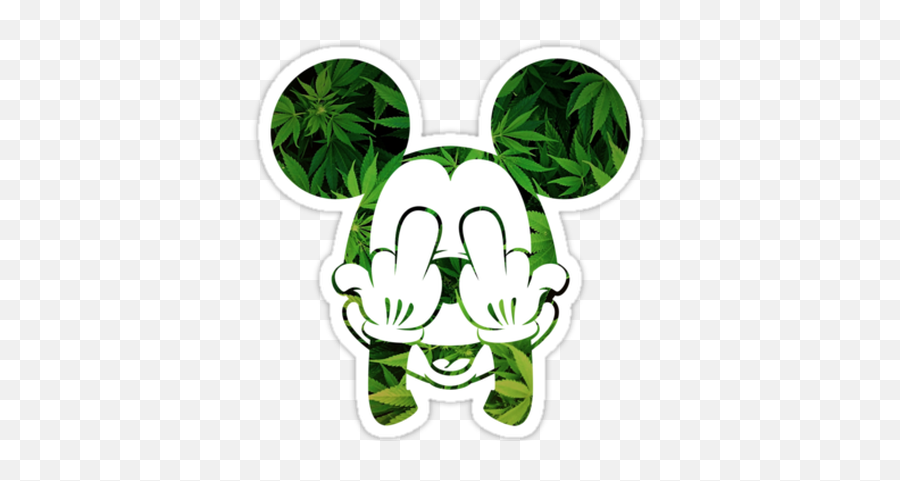Hands Mickey Mouse Weed Png Svg Royalty Free Stock - Mickey Emoji,Mlg Weed Emojis