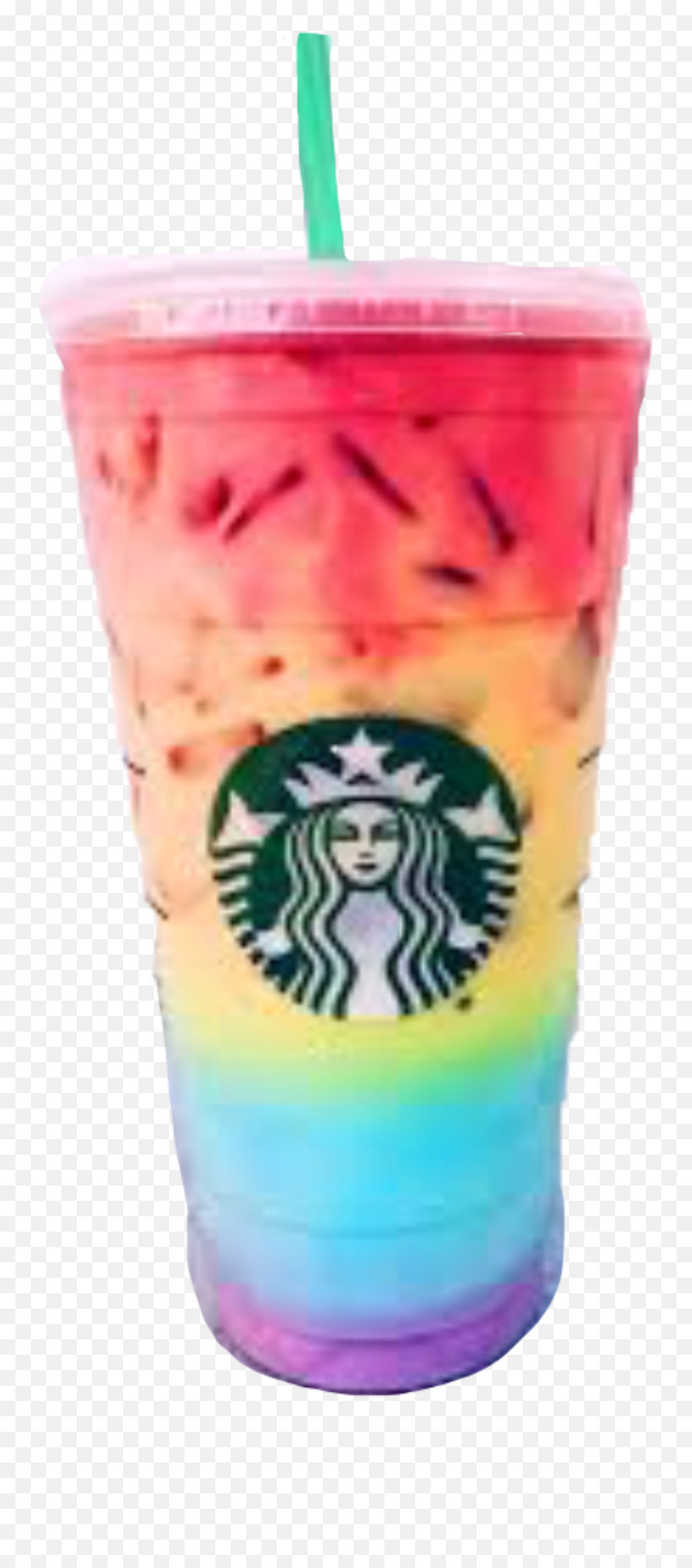 Rainbowsticker Starbucks Sticker By Sarah - Starbucks Rainbow Drink Emoji,Emoji Starbucks Wallpaper Tumblr