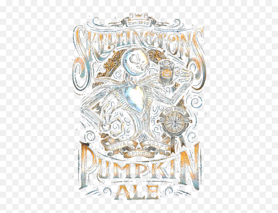 Nightmare Before Christmas - Skellingtons Pumpkin Ale T Emoji,Nightmare Before Christmas Emojis Android