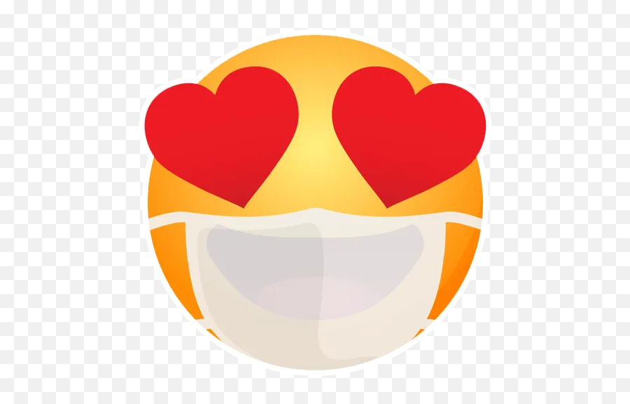 Mask Emoji 2 By You - Sticker Maker For Whatsapp,Fat Cat In Love Emoji