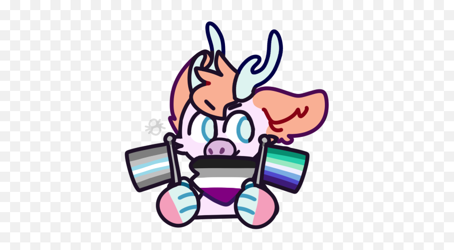 Utakarako Candyhybrid Twitter - Girly Emoji,Asexual Emoji