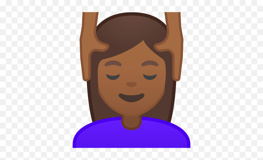 Person Getting Massage Emoji With - Emoji Masaje En La Cabeza,Massage Emoji