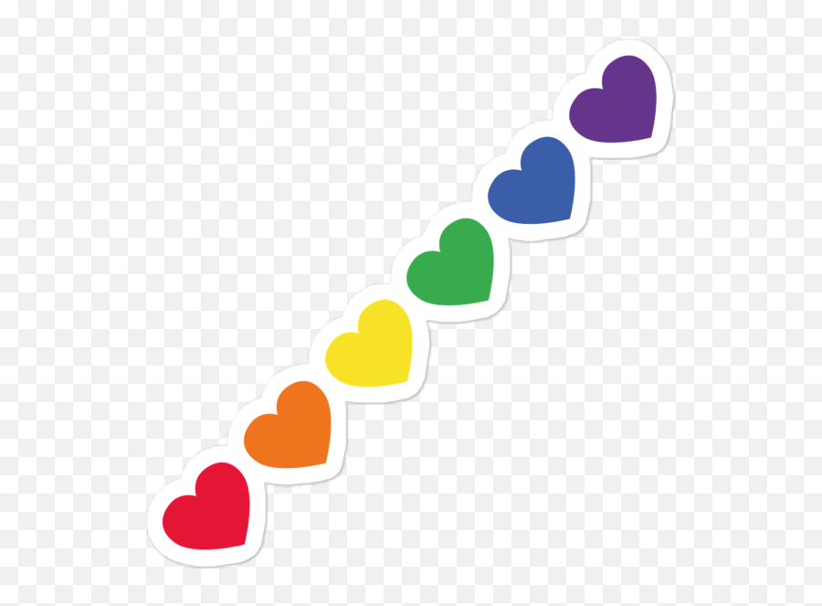 Lgbtq Pride Heart Stickers Brain Shocker Emoji,Pride Heart Emoji