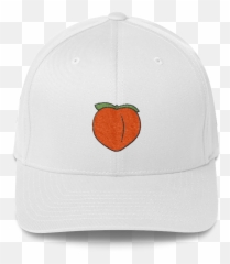 Peach Emoji Fitted Baseball Hat - Unisex,Cap Emoji