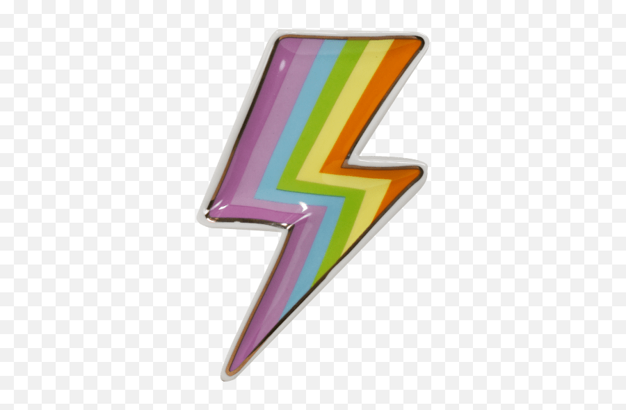 Rainbow Lightning Trinket Tray - Lightning Bolt Tray Emoji,Lightning Bolt Emoji