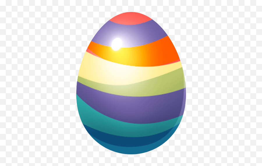 Easter Egg Eggs Multicolor Sticker - Vertical Emoji,How To Make Emoji Easter Eggs