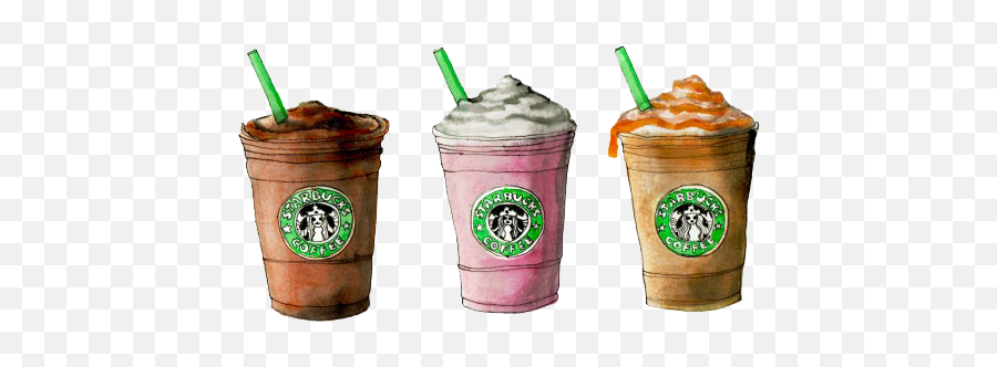 Starbucks Wallpaper - Starbucks Coffee Drawing Png Emoji,Starbucks Emoji