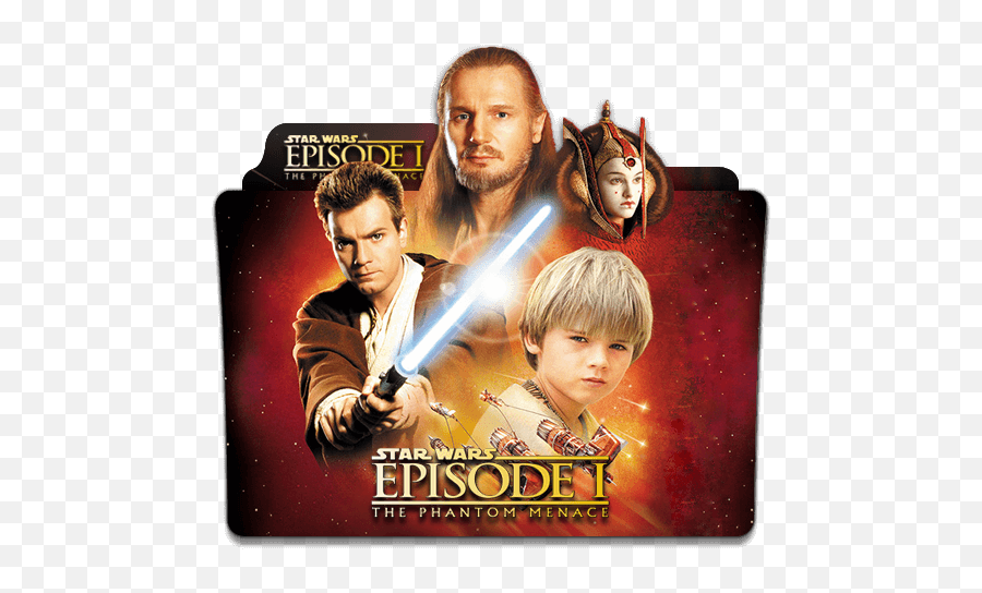 Star Wars The Phantom Menace Folder Icon - Designbust Star Wars Phantom Menace Emoji,Star Wars Empire Emoji