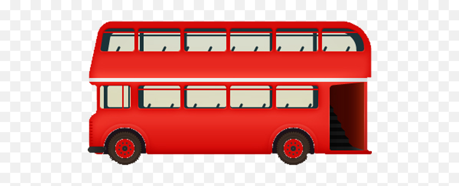 Clipart Bus Bus London Clipart Bus Bus London Transparent - Double Decker Bus Anime Emoji,Percy Jackson Trident Emoji