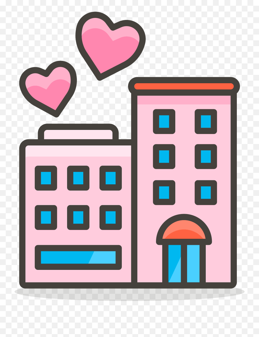 Love Hotel Emoji Clipart Free Download Transparent Png - Vetor Icon Hotel Png,Love Emoji