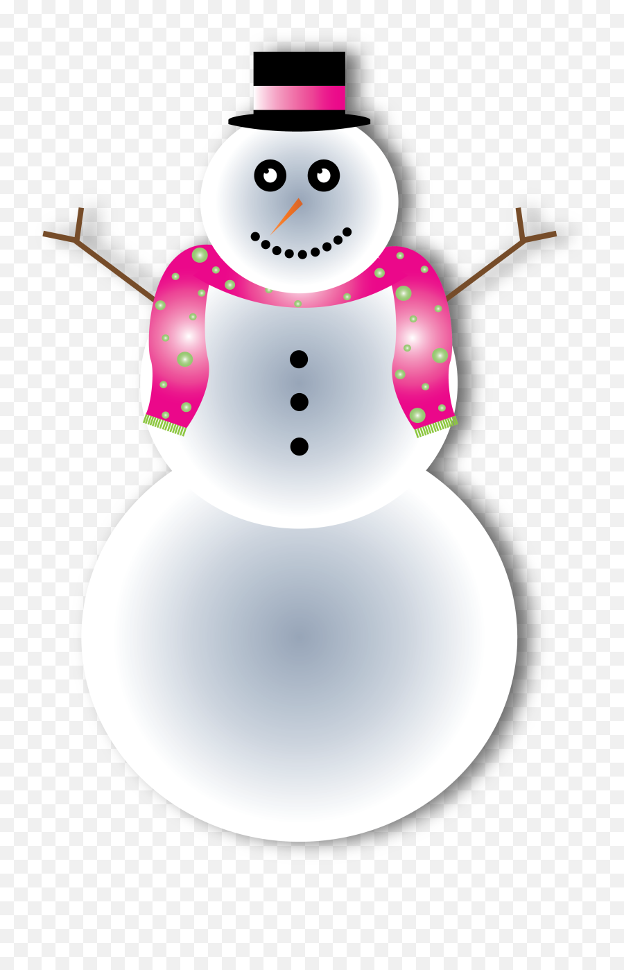 Cartoon Snowman In Hat Free Image - Snowman Emoji,Snowman Emotions