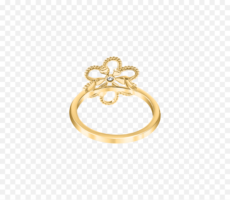 Rings - Solid Emoji,Emotions Cubic Zirconia 10k Gold Swirl Ring