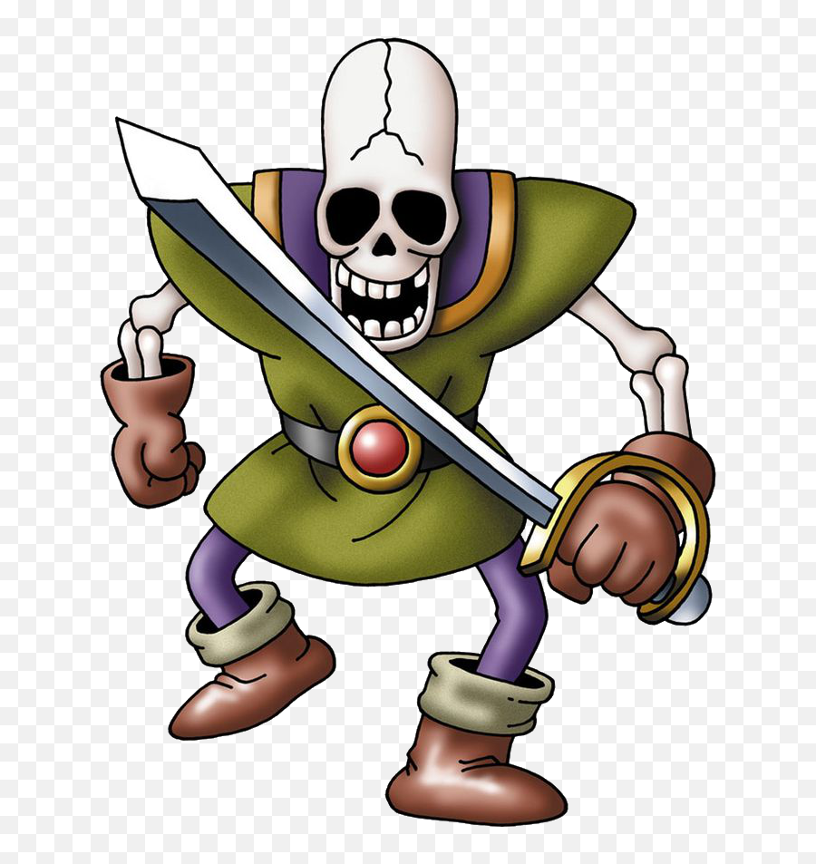 List Of Monsters In Dragon Quest Iv Bestiary Dragon Quest - Dragon Quest Skeleton Emoji,Horny Emoticon